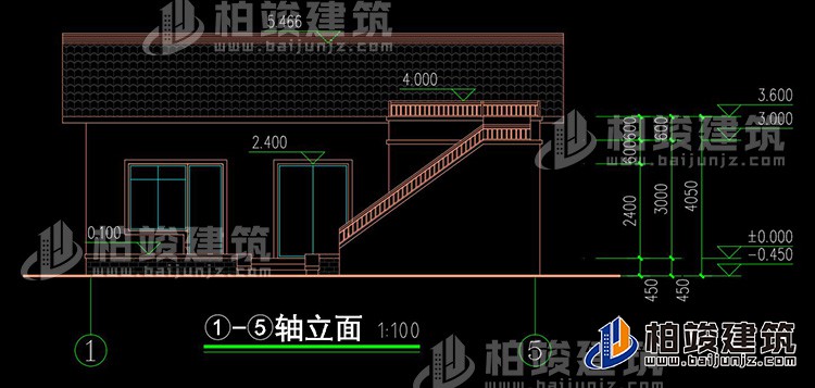 正立面图